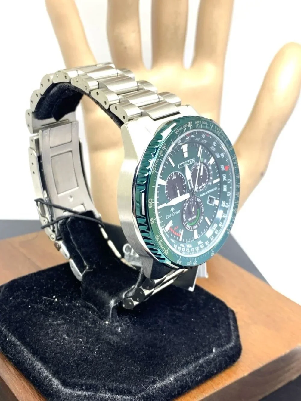 Citizen Men's Watch CB5004-59W Promaster Radio Controlled Eco-Drive Green Dial